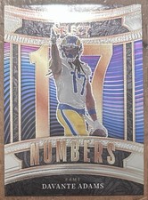 Panini 2025 Select Numbers Davante Adams #12 Los Angeles Rams NFL Insert