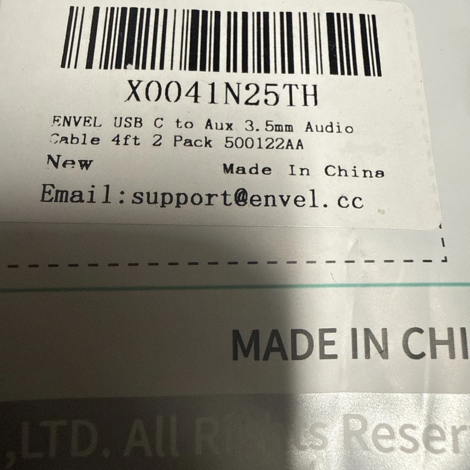 Cable adaptador de auriculares auxiliar universal USB tipo C a 3,5 mm conector 2x Foto 3 de 4