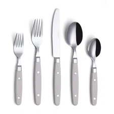 Silverware Set, Retro/Rivet Colorful Stainless Steel Tableware Kitchen Flatwa...