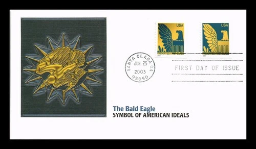 US COVER FIRST DAY OF ISSUE EAGLE FROM THE 1942 AIR MEDAL FLEETWOOD