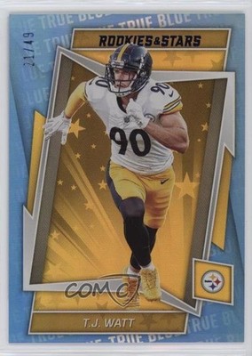 2022 Panini Rookies & Stars True Blue 21/49 TJ Watt #84 v9t