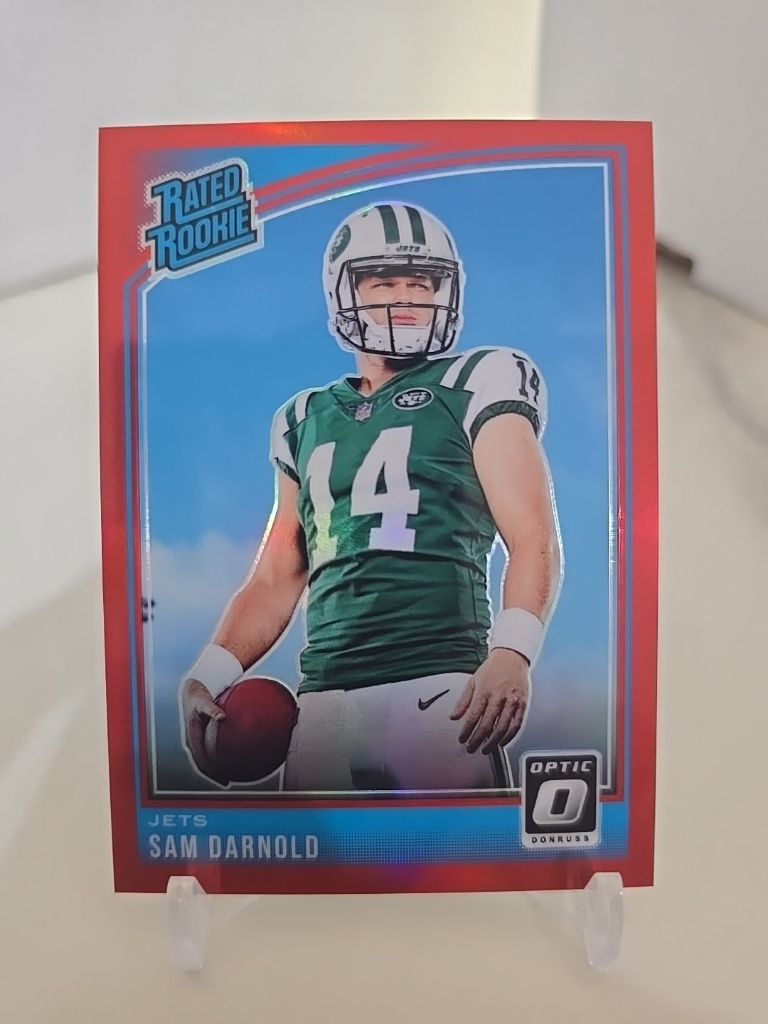 2018 Donruss Optic - Rated Rookie Sam Darnold #151 Red Prizm /99 (RC)