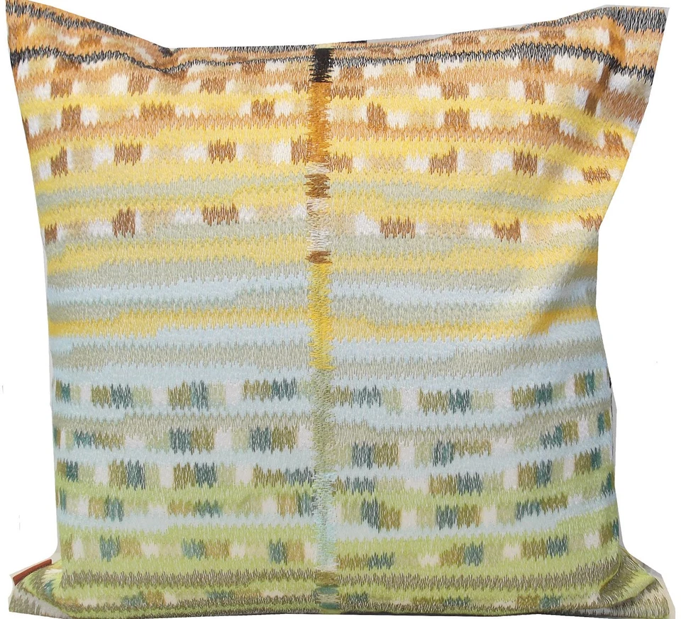 MISSONI KISSENHULLE Fallstichstricken Bestickt 100% baumwolle 40X40cm HORSON T60 - Bild 2 von 4
