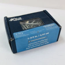 Blue Hawk (Lowes) Galvanized Roofing Nails 1 lb Box Sealed 1-3/4” 0108263