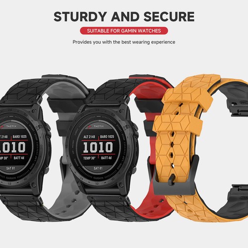 Quickfit Silikonowy pasek do zegarka Garmin Fenix 8 Solar Epix 7 7X 6 6X Pro 5 - Zdjęcie 3 z 47