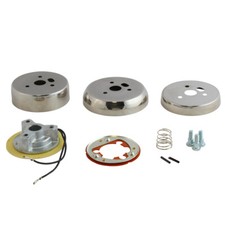 Polished 3-hole Steering Wheel Adapter For Ford Trucks And Cars
