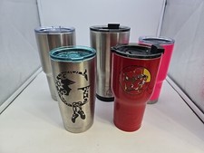 6X Lot Of Yeti And Other Insulated Cups Tumblers with Lids READ!!