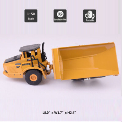1/50 Articulated Dump Truck Toy Construction Vehicle Diecast Toy