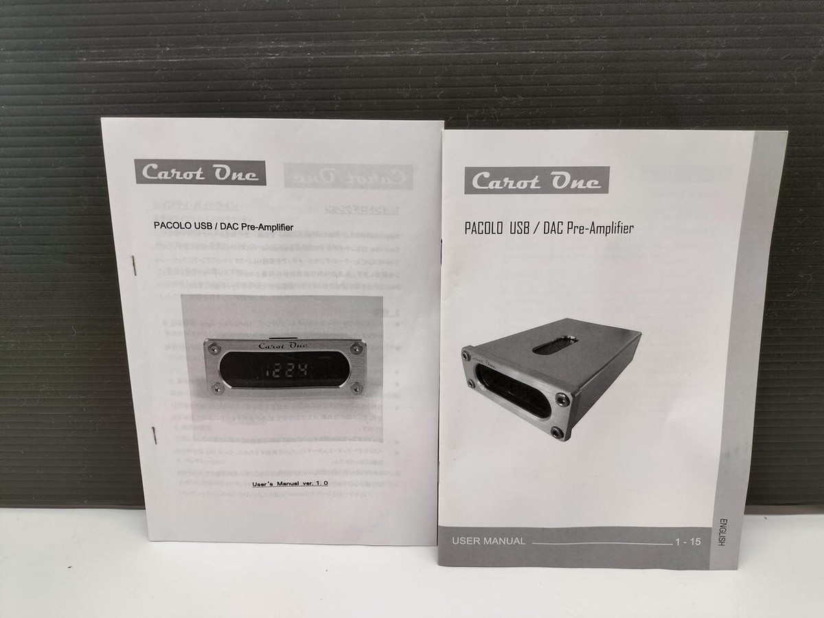 Carot One PACOLO USD DAC Pre Amplifier 100V-240V w/Adapter,Remote