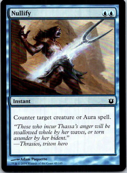 Nullify Magic The Gathering Born of the Gods Lightly played