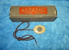 ASTATIC M-102 CRYSTAL MICROPHONE-NOS-ORIG BOX-WORKS GREAT-HAND HELD-HARP