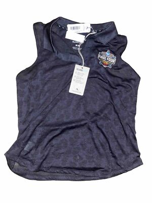 NWT Tommy Bahama Womens Sleeveless Polo Size M 2023 NCAA Final Four Houston Logo