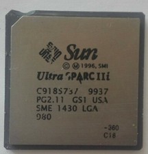SUN Ultra SPARC IIi SME 1430 LGA Processor Chip Sapphire Red 360Mhz Made in USA