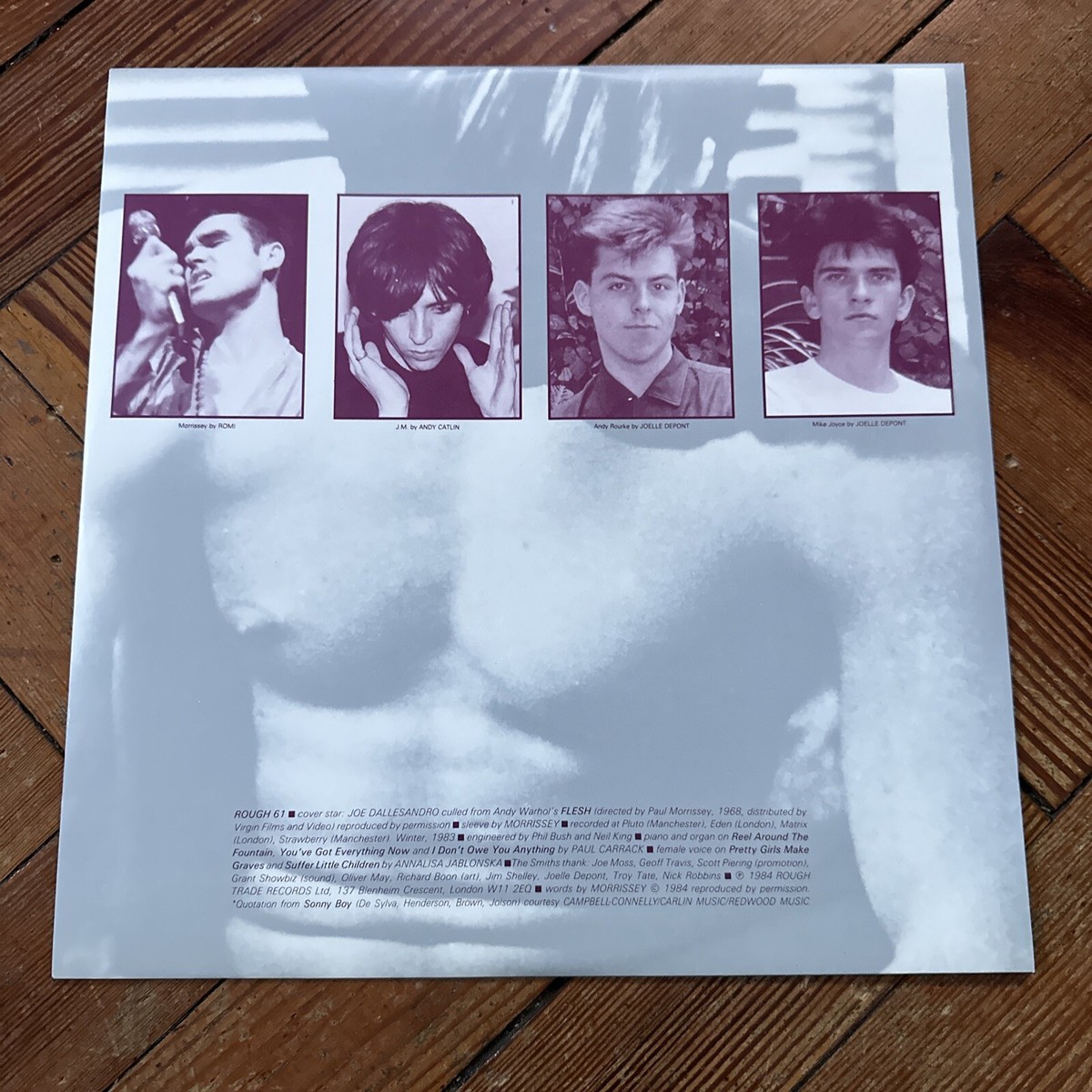 The Smiths The Smiths A1 B2 LP Album Vinyl Record ROUGH 61 Rough
