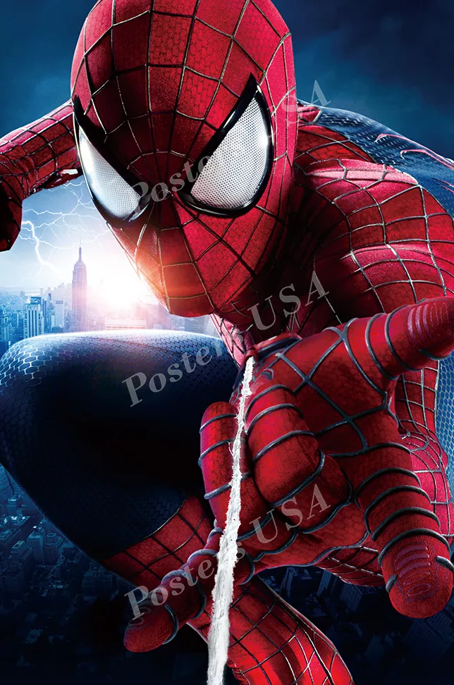  The Amazing Spider Man 2 Video Game Miles Movie Poster  Vintage Look Tin Metal Sign Wall Decoration 8x12 Inches: Posters & Prints