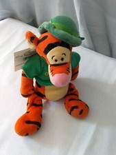 Disney Store ST. PATRICKS DAY Tigger Bean Bag Plush Winnie Pooh Leprechan NWT