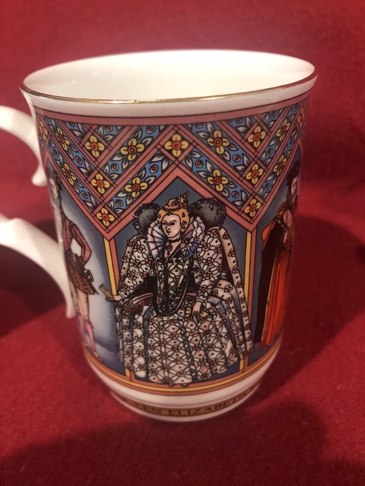 Sadler England Queen Elizabeth Teapot W/ Lid And 2 Matching Mugs Spanish Armada eBay