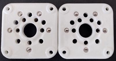5 pin ceramic tube  socket 3-500Z 4-400C 5867A 4-125A (2 )TWO pcs  USA seller