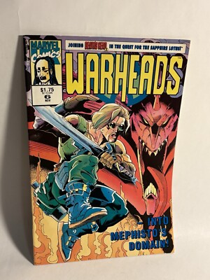 Vintage 1993 Warheads comic #6 rare original mephistos Domain