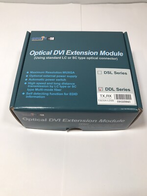  OPHIT OPTICAL DVI EXTENSION MODULE With Power Supply DDL-TO01 and DDL-RO01. 