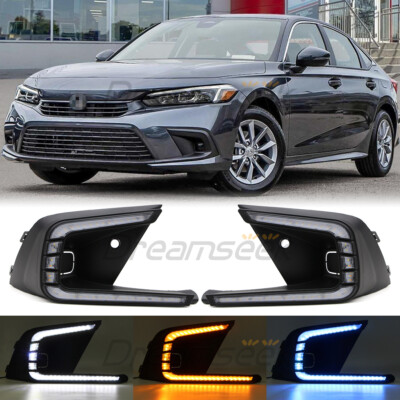 LED DRL TFL Tagfahrlicht für Honda Civic 22+ Nebelscheinwerfer mit Gelb Blinker