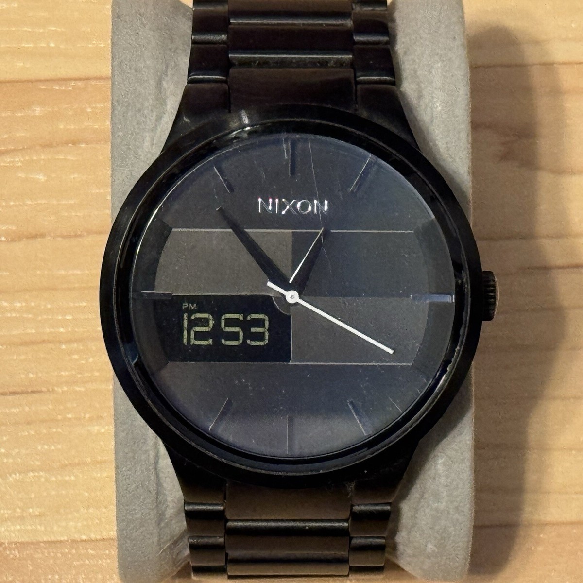 Nixon The Spencer Trade the Gnar Black Satin Men's Analog Digital