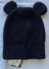 Disney Parks Barefoot Dreams Mickey Mouse Ears Beanie Black Hat Kids NWT
