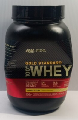 Gold Standard 100% Whey, Banana Cream, 2 lb (907 g) 06/2025