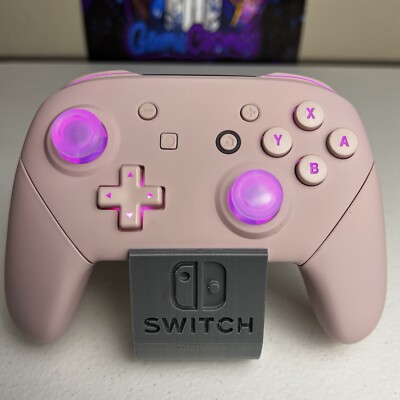 Sakura Pink Custom Wireless Pro Controller For The Nintendo Or PC