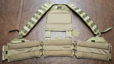 FirstSpear Tubes Gunner Harness S/M Khaki tan MOLLE H tac padded recon rig Crye