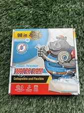 Hippo Dam Shower Threshold Water Dam 98” Transparent Seal Strip Flexible Adhesiv