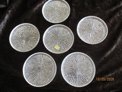 6 Untersetzer Bleikristall - gepresst 24 % - Tritschler - Winterhalder - W. Germ