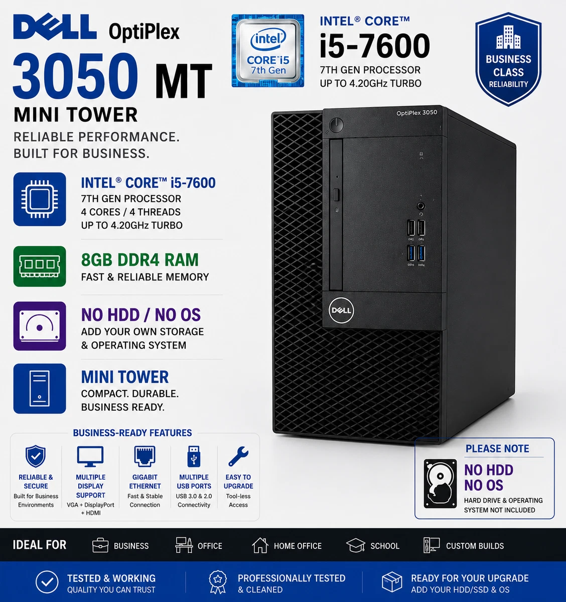Dell OptiPlex 3050 8GB PC Desktops & All-In-One Computers