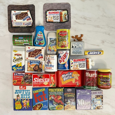 25 Super Impulse WACKY PACKAGES Series 1 & 2 3D Puny Collectibles Lot ~AS SHOWN~