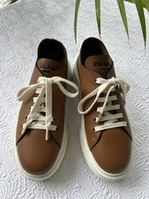 PRADA  LEATHER  SNEAKER  UNISEX           WOMENS 40   MENS  8 1/2