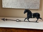 Vtg BARN WEATHERVANE POINTER CAST IRON WEATHER VANE 28" *TIN HORSE *EXCELLENT — photo 5
