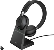 Jabra Evolve2 65 Stereo Wireless Headset MS Teams, USB-C with Charging Stand -