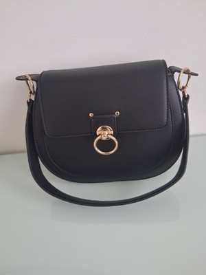 Badgley Mischka Top Handle Saddle Bag In Black