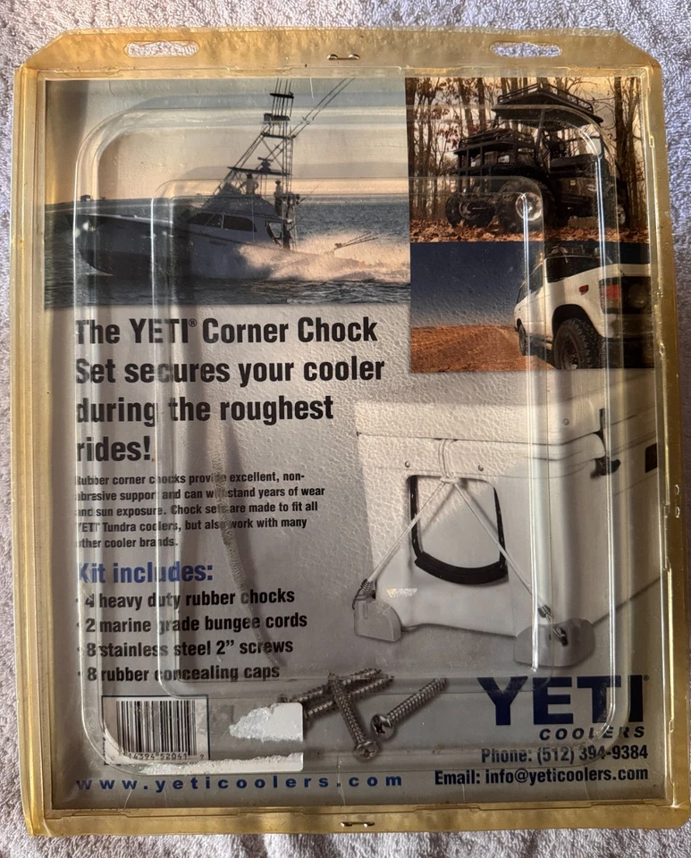 Yeti Cooler Corner Chock 套装(OEM 品牌)全新旧货 — 第 3/4 张图片