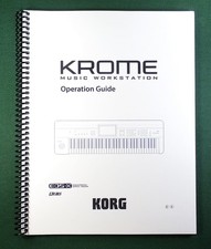 Korg Krome Instruction Manual: Full Color 142 Pages & Protective Covers!