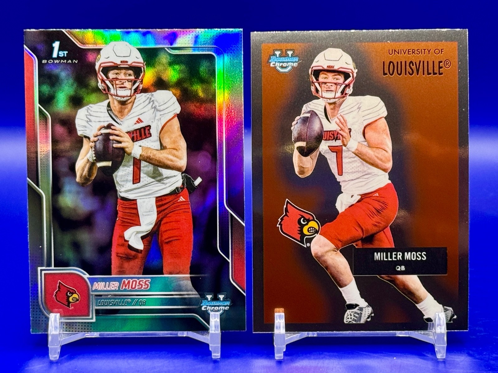 2025 Bowman University Chrome Miller Moss Silver Refractor 1st Bowman + Retro