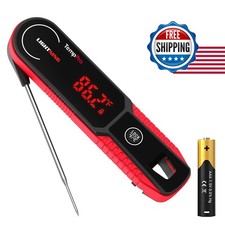 TempPro TempSwift 1 Sec Instant Read Meat Thermometer Red