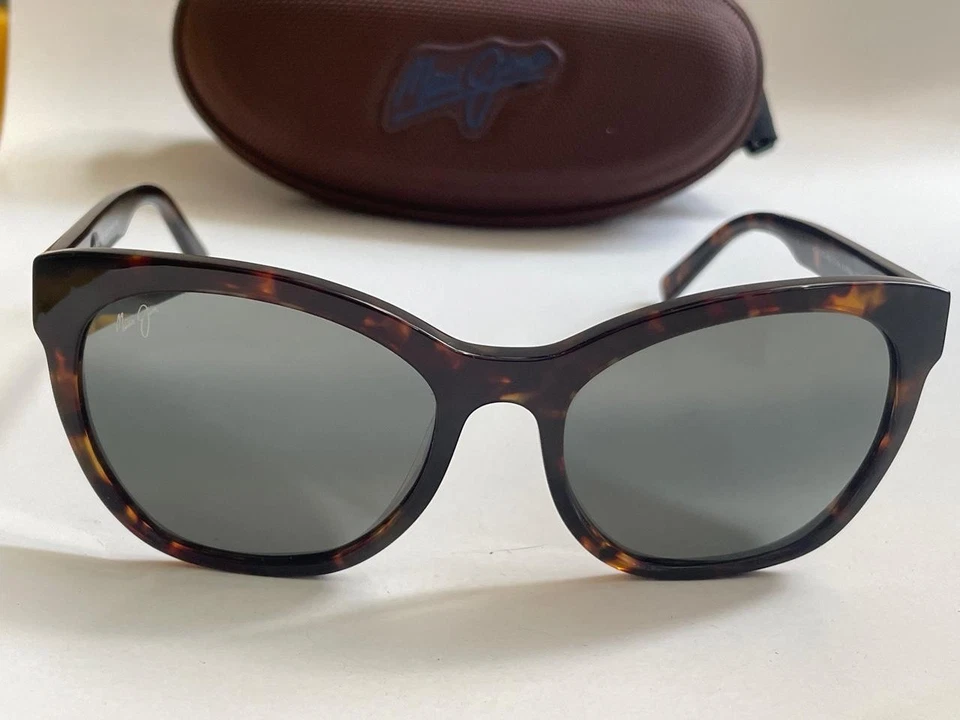 Maui Jim Alulu 偏光太阳镜 878 - 10 玳瑁/灰色玻璃 全新 — 第 2/4 张图片