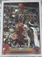 2003-04 Topps Chrome LeBron James Draft Pick #1 Rookie Card #111 Cavaliers. rookie card picture