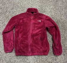 The North Face Youth Girls Jacket Sweater Pink Fleece Full Zip Size L 14/16