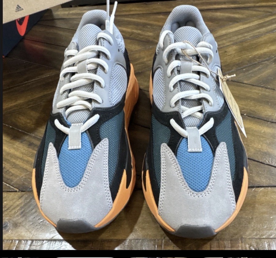 adidas Yeezy Boost 700 GW0296 Wash Orange Men's Sneakers Gray Orange 2021 thumbnail 3