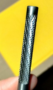 3/8" USA Piloted Diemill 3/8in burr Solid Carbide Double Cut 2" LOC 4" Long OAL