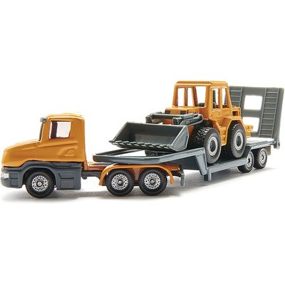 Tractor Trailer Low Loader With Front Loader