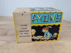 Vintage J Chein & Co Crayon Tin Box 1970s Made In USA Retro School Storage Stash