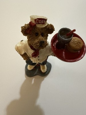 Boyds Bears Coca-Cola Resin Figurine - Deborah- Have A Coke And A Smile